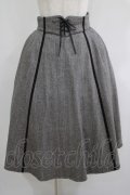 an another angelus / フロントレースアップヘリンボーンスカート Free CHARCOAL H-25-06-16-011-CA-SK-NS-ZH