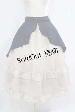 画像1: an another angelus / ドッキングフリルオーバースカート Free NAVY H-25-06-16-012-CA-SK-NS-ZH