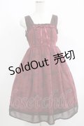 axes femme POETIQUE / 不思議の国のアリスワンピース M ボルドー H-25-06-16-013-AX-OP-NS-ZH