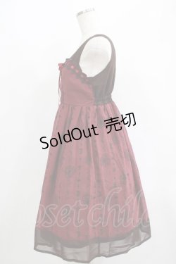 画像2: axes femme POETIQUE / 不思議の国のアリスワンピース M ボルドー H-25-06-16-013-AX-OP-NS-ZH