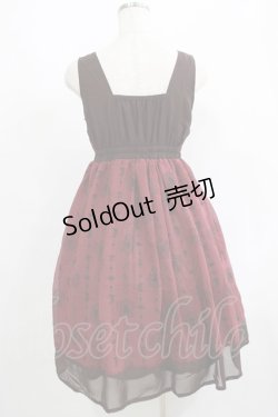 画像3: axes femme POETIQUE / 不思議の国のアリスワンピース M ボルドー H-25-06-16-013-AX-OP-NS-ZH