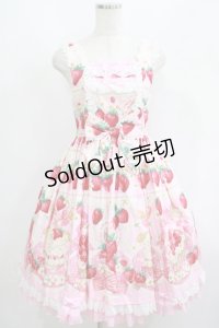 Angelic Pretty / Strawberry Whipジャンパースカート Free ピンク H-25-06-17-027-AP-OP-NS-ZH
