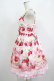 画像2: Angelic Pretty / Strawberry Whipジャンパースカート Free ピンク H-25-06-17-027-AP-OP-NS-ZH (2)