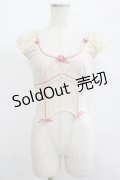 Lace Made / フルレースフラワーショートトップス XS 生成り H-25-06-17-038-GO-TO-NS-ZH