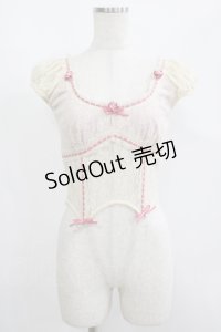 Lace Made / フルレースフラワーショートトップス XS 生成り H-25-06-17-038-GO-TO-NS-ZH