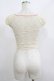 画像3: Lace Made / フルレースフラワーショートトップス XS 生成り H-25-06-17-038-GO-TO-NS-ZH (3)