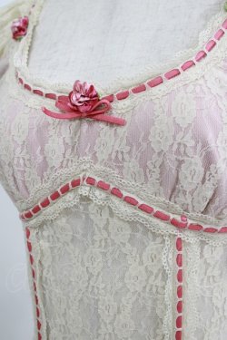 画像4: Lace Made / フルレースフラワーショートトップス XS 生成り H-25-06-17-038-GO-TO-NS-ZH