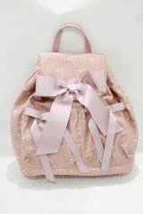 Cherirulu Chocola / ハート刺繍リュック  ピンク H-25-06-17-045-GO-BG-NS-ZH