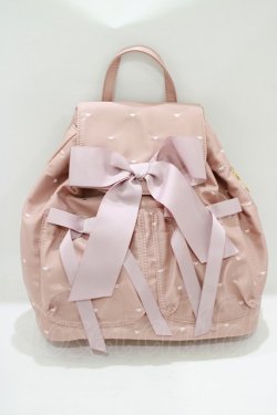 画像1: Cherirulu Chocola / ハート刺繍リュック  ピンク H-25-06-17-045-GO-BG-NS-ZH