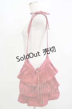 画像1: Fi.n.t / ティアードフリル2wayバッグ  RED H-25-06-17-048-CA-BG-NS-ZH