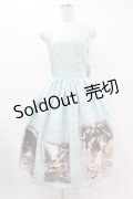Innocent World / 金子國義アリスジャストウエストジャンパースカート M108cm丈 サックス H-25-06-17-1026-IW-OP-NS-ZH