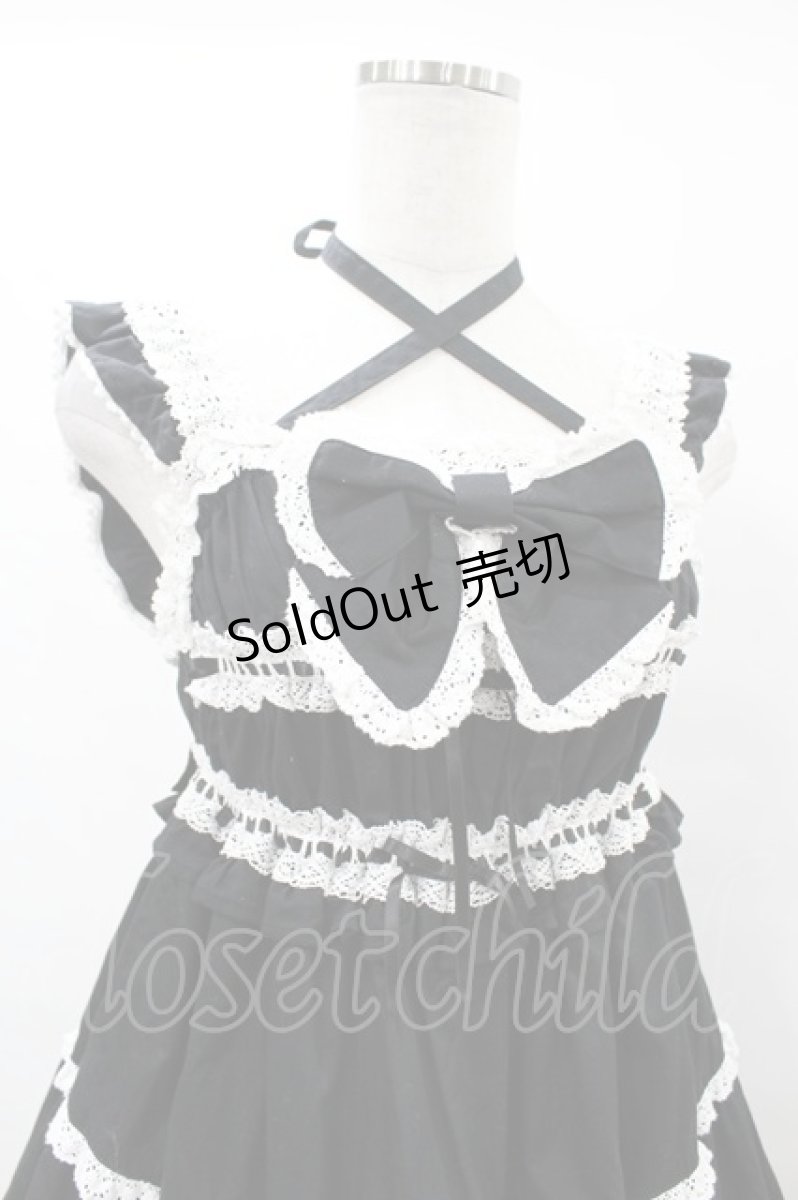 画像4: BABY,THE STARS SHINE BRIGHT / シャーリングベビードールジャンパースカート（2021年） Free ブラック H-25-06-17-1030-BA-OP-NS-ZH (4)