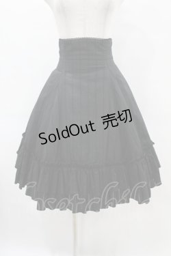 画像1: Victorian maiden / ロココブーケバッスルスカート（無地） Free ブラック H-25-06-17-1031-CL-SK-NS-ZH