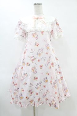 画像1: metamorphose / フラワーボトルワンピース Free ピンク H-25-06-17-1034-ME-OP-NS-ZH