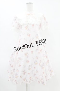 画像1: metamorphose / フラワーボトルワンピース Free ピンク H-25-06-17-1034-ME-OP-NS-ZH