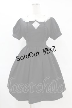 画像1: Ank Rouge / ローズレースワンピース M ブラック H-25-06-17-1035-CA-OP-NS-ZH