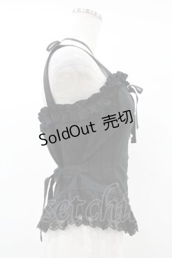 画像3: Victorian maiden / ロココブーケフリルビスチェ（無地） Free ブラック H-25-06-17-1007-CL-TO-NS-ZH