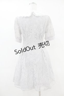 画像2: evelyn / 襟レースワンピース Free ブルー H-25-06-17-1047-LO-OP-NS-ZH