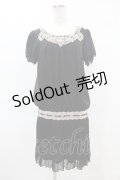 axes femme / シフォンチュニック M ブラック H-25-06-17-1057-AX-OP-NS-ZH