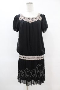 axes femme / シフォンチュニック M ブラック H-25-06-17-1057-AX-OP-NS-ZH