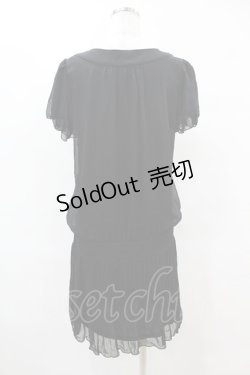 画像2: axes femme / シフォンチュニック M ブラック H-25-06-17-1057-AX-OP-NS-ZH