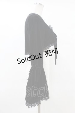 画像3: Victorian maiden / 別珍フレアスリーブボレロ Free ブラック H-25-06-17-1008-CL-TO-NS-ZH