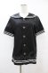 画像1: metamorphose / セーラーブラウス Mens ブラック H-25-06-17-1060-ME-BL-NS-ZH (1)