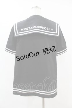 画像2: metamorphose / セーラーブラウス Mens ブラック H-25-06-17-1060-ME-BL-NS-ZH