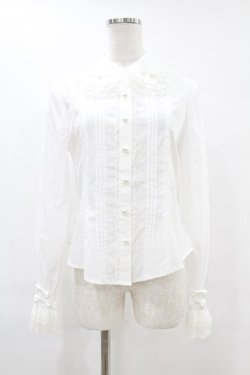 画像1: Angelic Pretty / パールリボンブラウス Free オフ H-25-06-17-1010-AP-BL-NS-ZH