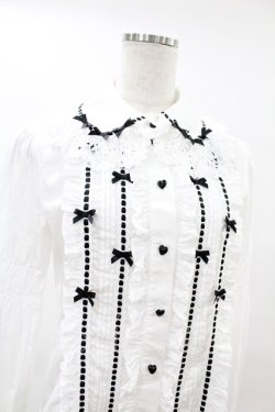 画像4: BABY,THE STARS SHINE BRIGHT / La Patisserie〜Mon peche mignon〜ブラウス Free オフ/ブラック H-25-06-17-1013-BA-BL-NS-ZH