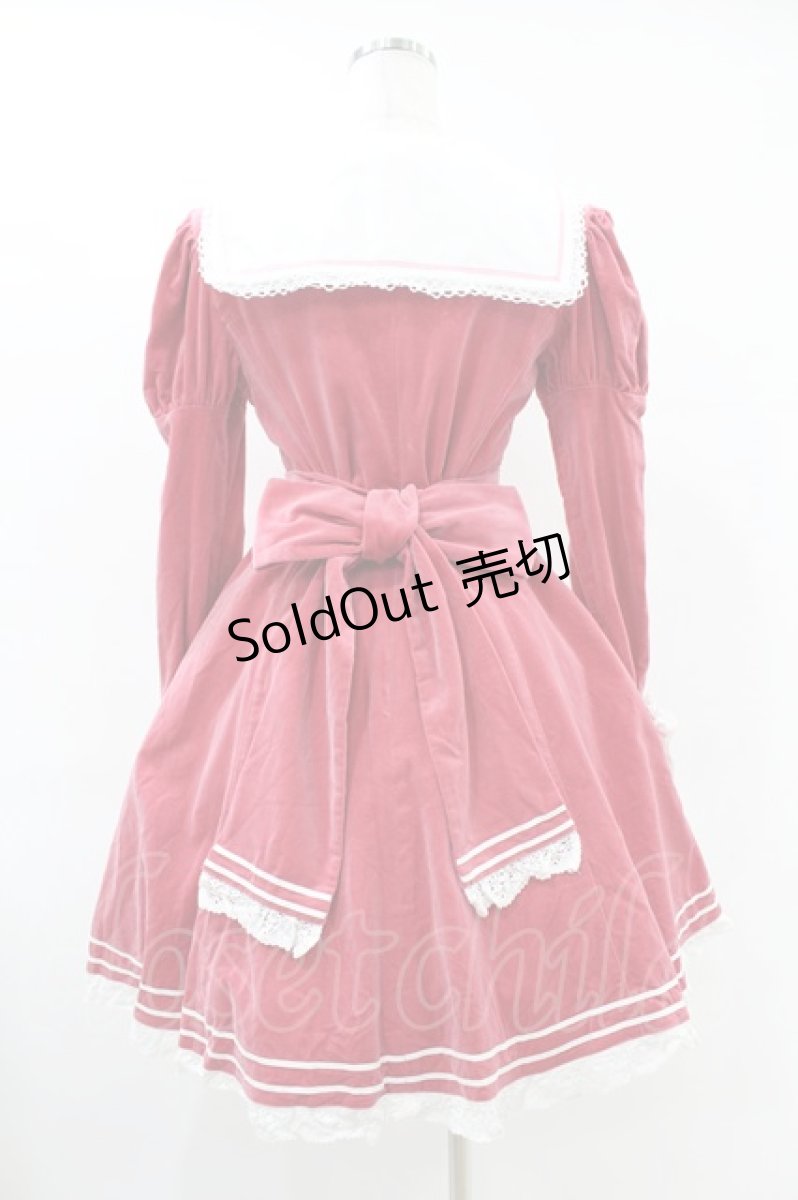 画像2: Angelic Pretty / 別珍セーラーワンピース Free ピンク H-25-06-17-1016-AP-OP-NS-ZH (2)