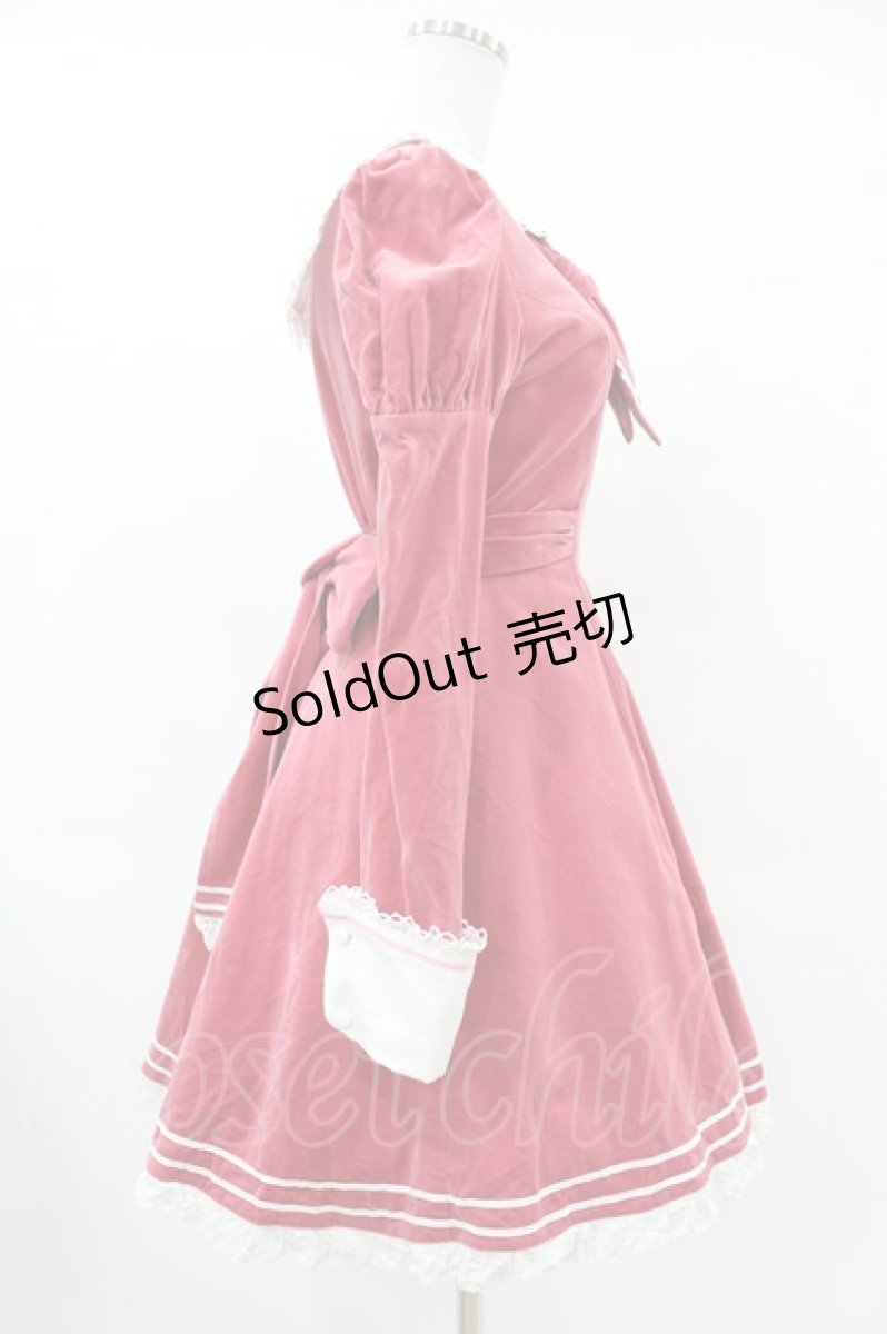 画像3: Angelic Pretty / 別珍セーラーワンピース Free ピンク H-25-06-17-1016-AP-OP-NS-ZH (3)
