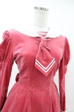 画像4: Angelic Pretty / 別珍セーラーワンピース Free ピンク H-25-06-17-1016-AP-OP-NS-ZH (4)