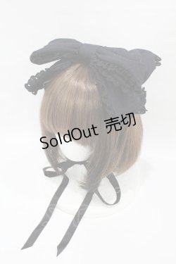 画像1: metamorphose / リボンヘッドドレス  ブラック H-25-06-17-1003-ME-AC-NS-ZH