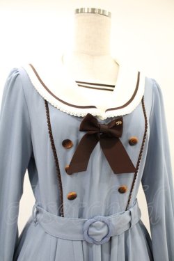 画像4: Innocent World / アビーワンピース M スモーキーブルー×ショコラ H-25-06-17-1018-IW-OP-NS-ZH