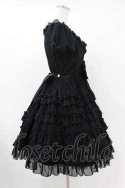 画像3: Angelic Pretty / ジョーゼットフリルシンフォニーワンピース Free ブラック H-25-06-17-1019-AP-OP-NS-ZH