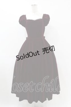 画像1: Victorian maiden / 別珍ロングワンピース（2003年） Free パープル H-25-06-17-1020-CL-OP-NS-ZH