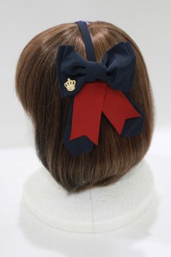 画像2: Angelic Pretty / Elegant Crownカチューシャ  ネイビー H-25-06-17-061-AP-AC-NS-ZH