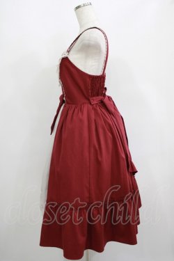 画像2: axes femme kawaii / 童話の小公女ジャンスカ M ワイン H-25-06-17-005-AX-OP-NS-ZH