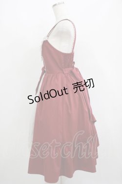 画像2: axes femme kawaii / 童話の小公女ジャンスカ M ワイン H-25-06-17-005-AX-OP-NS-ZH