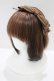 画像1: Angelic Pretty / Crownロゴリボンカチューシャ  ブラウン H-25-06-17-068-AP-AC-NS-ZH (1)