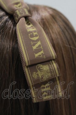 画像2: Angelic Pretty / Crownロゴリボンカチューシャ  ブラウン H-25-06-17-068-AP-AC-NS-ZH