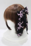 Angelic Pretty / Sweetie Ribbonリボンクリップ  ブラック/ピンク H-25-06-17-069-AP-AC-NS-ZH