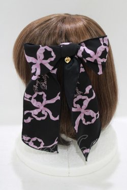 画像2: Angelic Pretty / Sweetie Ribbonリボンクリップ  ブラック/ピンク H-25-06-17-069-AP-AC-NS-ZH