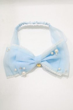 画像2: Angelic Pretty / Partyリボンヘアバンド  サックス H-25-06-17-070-AP-AC-NS-ZH