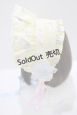画像2: Angelic Pretty / Dreamy ベビールームハーフボンネット  イエロー H-25-06-17-076-AP-ZA-NS-ZH