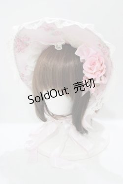 画像1: BABY,THE STARS SHINE BRIGHT / Juno’s Bouquet〜乙女の誓い〜柄ボンネット  ピンク H-25-06-17-077-BA-AC-NS-ZH