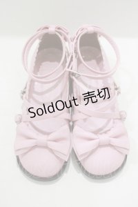 Angelic Pretty / Tea Partyシューズ L ピンク H-25-06-17-080-AP-SH-NS-ZH
