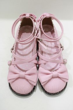 画像1: Angelic Pretty / Tea Partyシューズ L ピンク H-25-06-17-080-AP-SH-NS-ZH