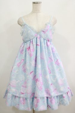 画像1: Angelic Pretty / Lovely Bathroomジャンパースカート Free サックス H-25-06-17-007-AP-OP-NS-ZH